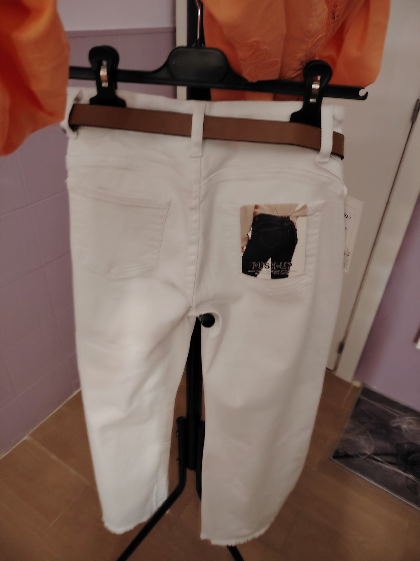 Pantalón tejano blanco